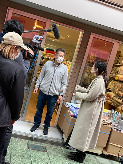 天神橋筋商店街のロケ撮影