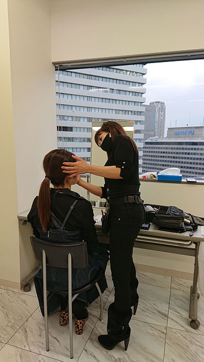 ハーフのように見えるヘアメイクに挑戦