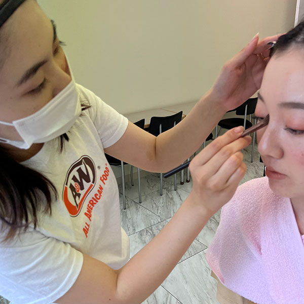 日曜クラスの実技授業です