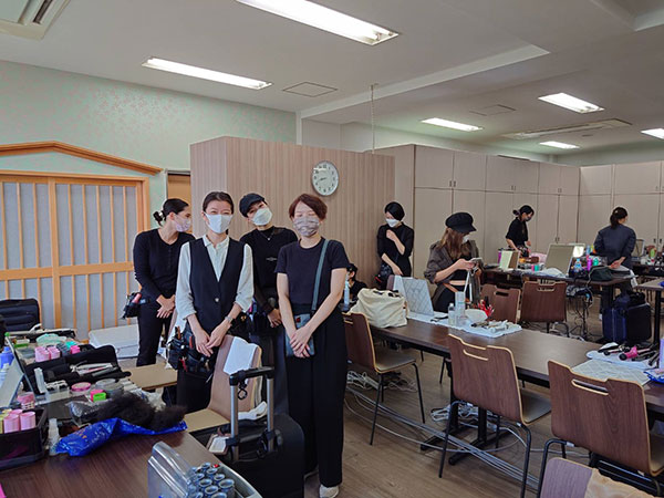 京都にある東寺（世界遺産）にて着物ファッションショーが開催されました