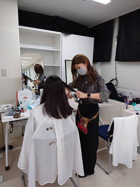 在校生が大活躍♪ヘアメイクアッププロフェッショナルコースのTさん