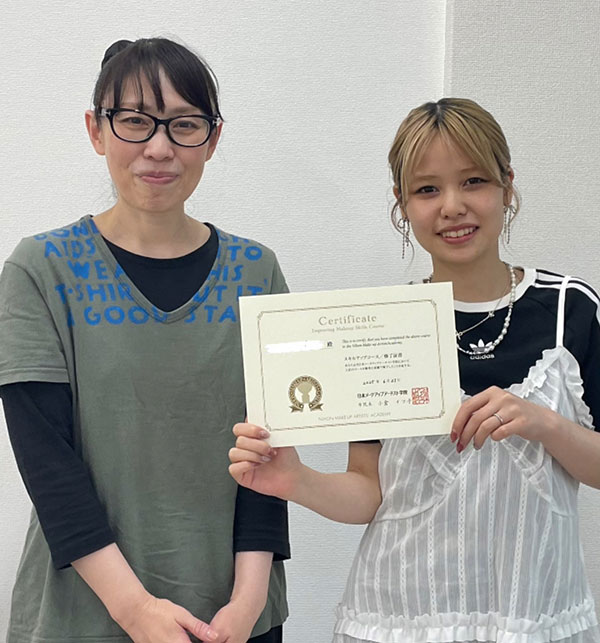 スキルアップコースの生徒さま、ご卒業おめでとうございます